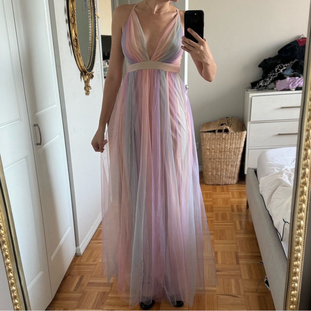 Pastel rainbow dress